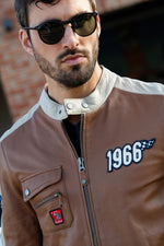 ROY TOBACCO sheep leather jacket. Soft, light, and timelessly cool. - Image n°3