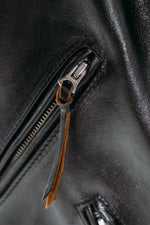 Perfecto® jacket in Shinki horsehide vegetable tanned in Japan - Image n°9