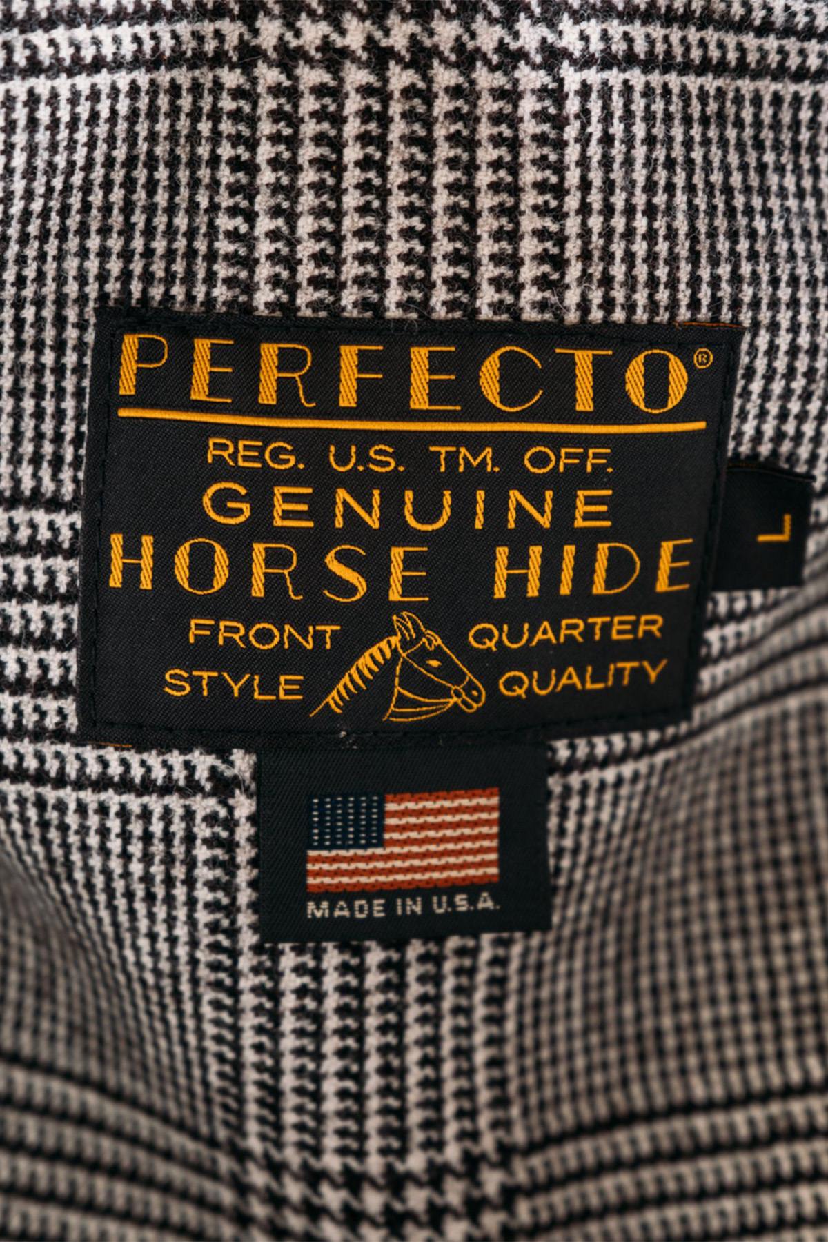 Perfecto® jacket in Shinki horsehide vegetable tanned in Japan - Image n°15