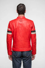 Ayrton Senna Red Leather Racing Jacket - Image n°6