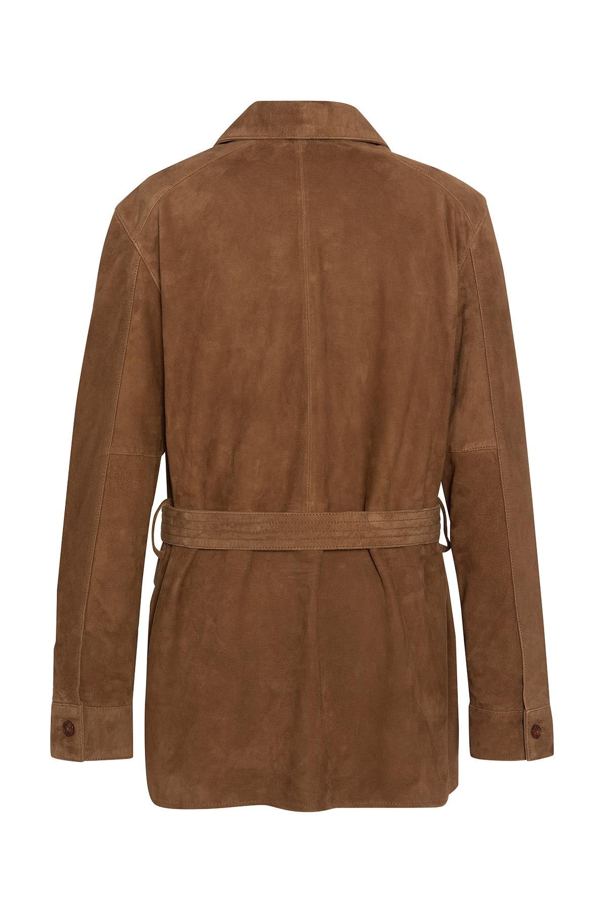 Schott's caramel goatskin safari jacket-velvety, timeless, and chic. - Image n°2