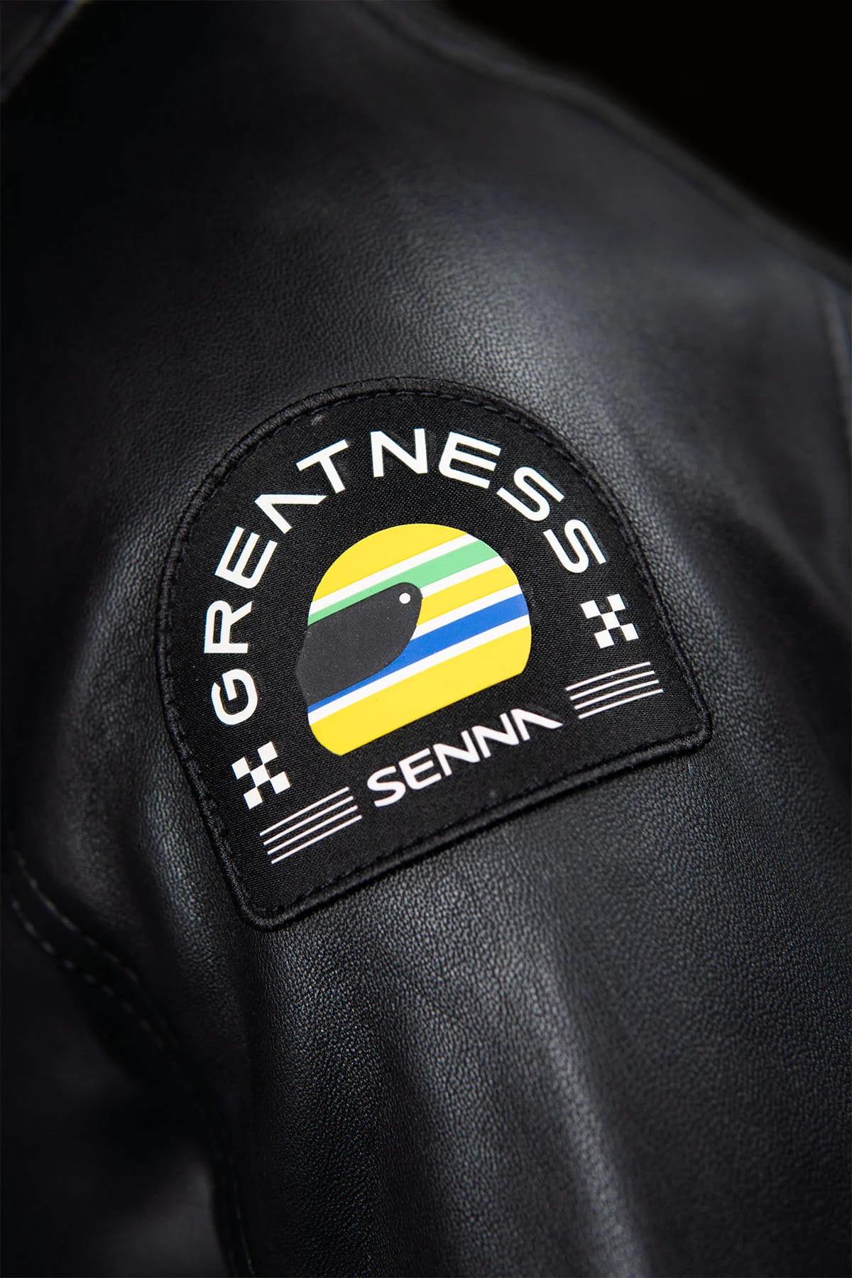 Ayrton Senna Black Racing Leather Jacket - Image n°8