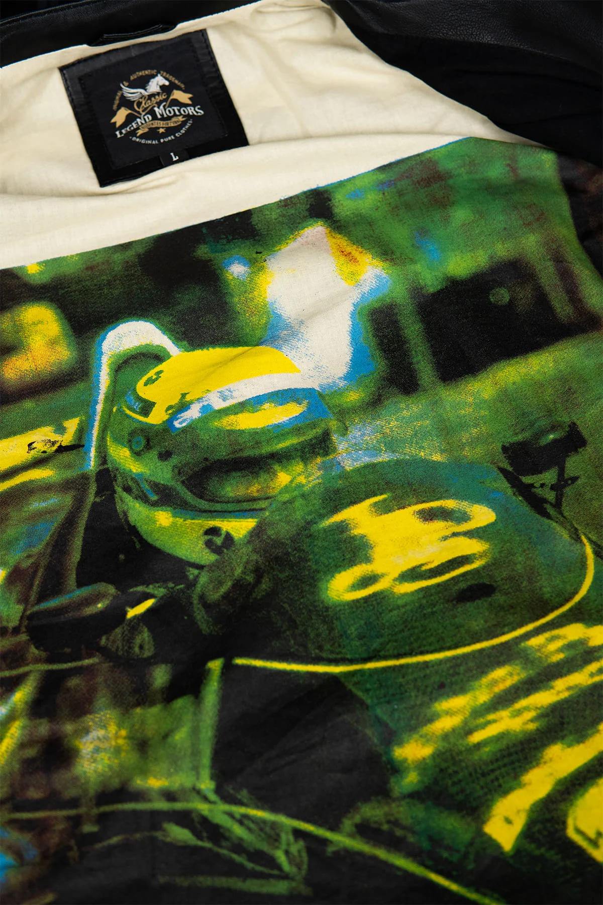 Ayrton Senna Black Racing Leather Jacket - Image n°3