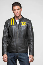 Ayrton Senna Black Racing Leather Jacket - Image n°6