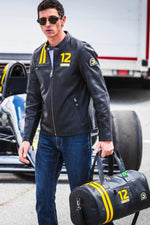 Ayrton Senna Black Leather Travel Bag - Image n°5