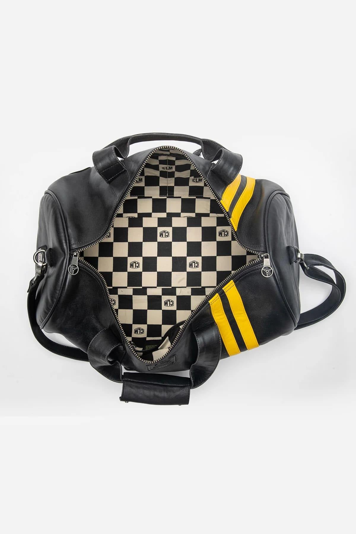 Ayrton Senna Black Leather Travel Bag - Image n°8