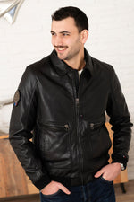 Lambskin aviator jacket by Redskins, Patrouille de France inspired. - Image n°4