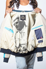 A lightweight Norse Blue sheep leather jacket, soft and versatile. - Image n°3