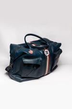 Steve McQueen Royal Blue Racing Leather Travel Bag - Image n°4