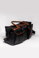 Steve McQueen 48h racing black leather travel bag - Image n°3