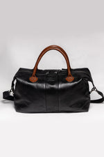 Steve McQueen 48h racing black leather travel bag - Image n°2