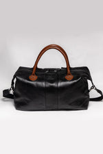 Steve McQueen 48h racing black leather travel bag - Image n°2