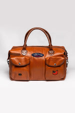 Steve McQueen 48h racing camel leather travel bag - Image n°1