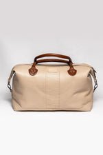 Steve McQueen 48h racing ecru leather travel bag - Image n°2