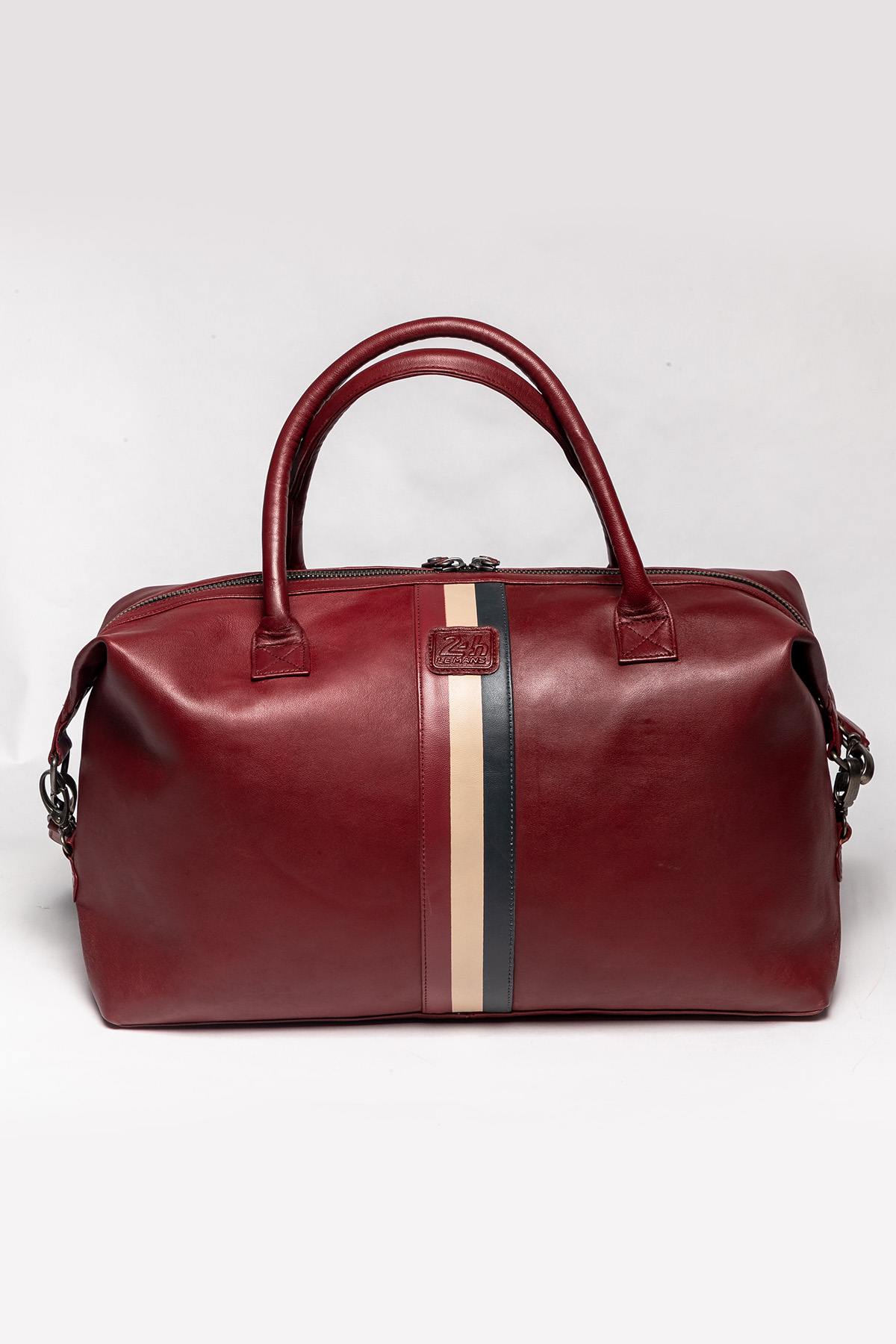 Dark red 48-hour travel bag - Image n°2