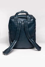 Steve McQueen Royal Blue Leather Backpack - Image n°2
