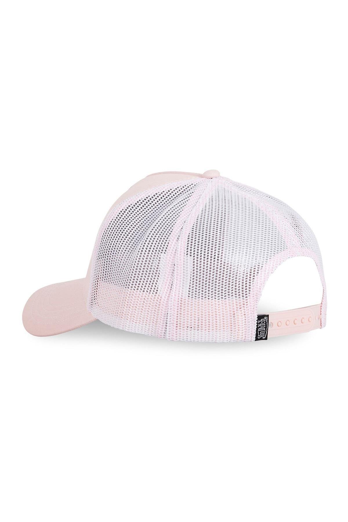 Von Dutch Pale Pink Cap in Collaboration with Schott NYC, with Patches - Image n°3