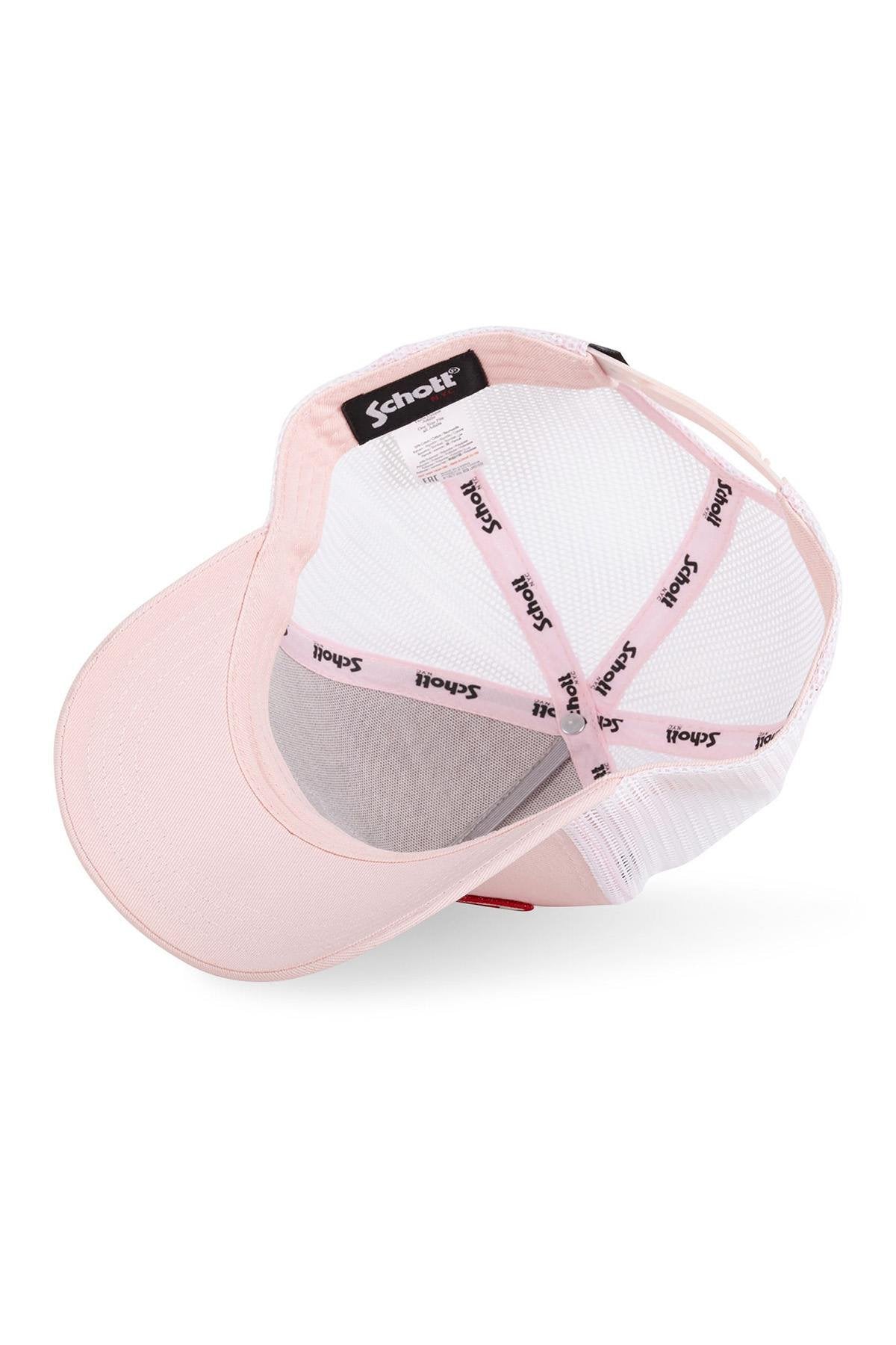 Von Dutch Pale Pink Cap in Collaboration with Schott NYC, with Patches - Image n°5