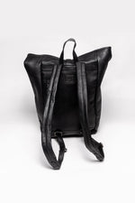 24H Le Mans black leather backpack - Image n°2