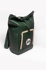 24H Le Mans green leather backpack - Image n°4