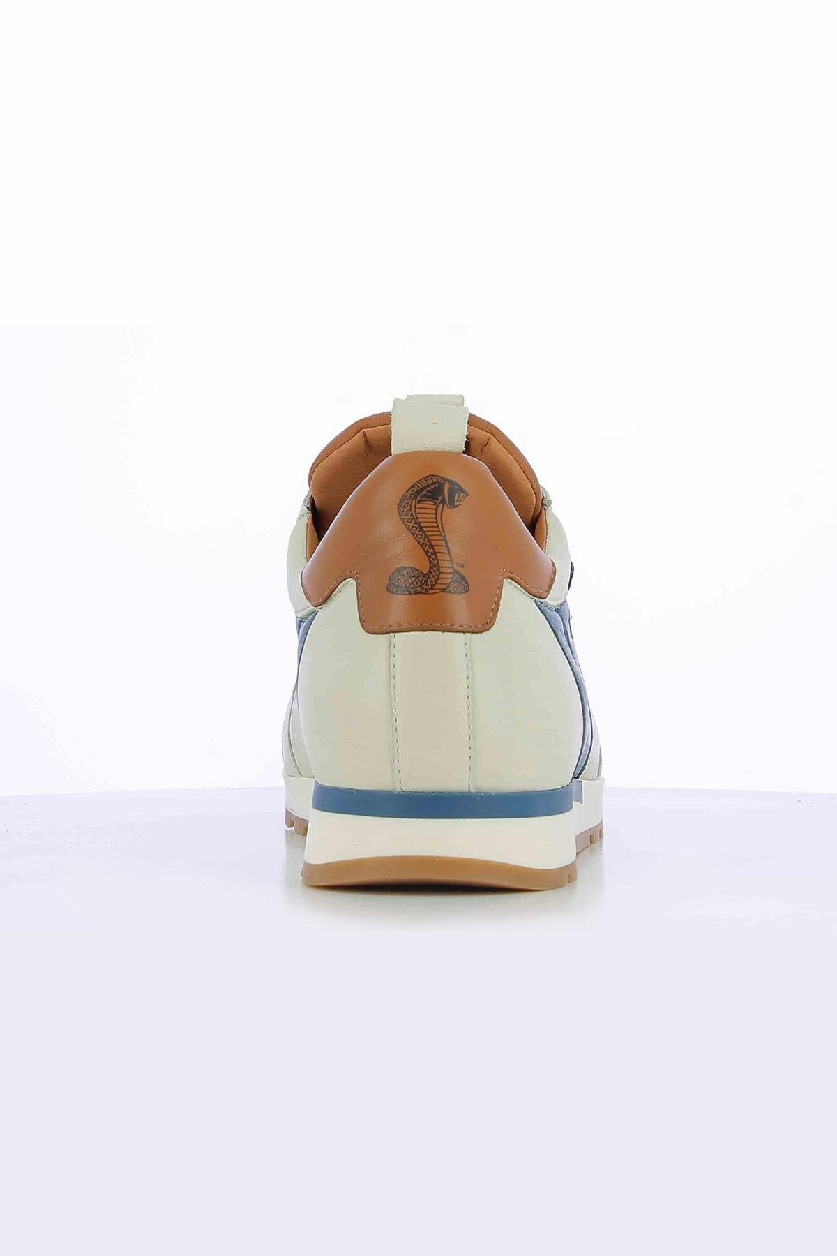 Shelby ecru leather sneakers - Image n°5