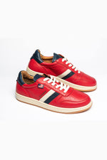 Racing red Steve McQueen leather sneakers - Image n°2
