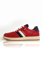 Racing red Steve McQueen leather sneakers - Image n°3