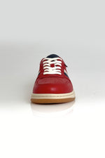 Racing red Steve McQueen leather sneakers - Image n°5