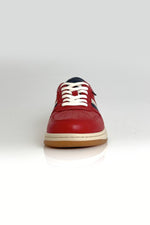 Racing red Steve McQueen leather sneakers - Image n°5