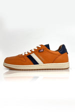 Steve McQueen orange leather sneakers - Image n°3