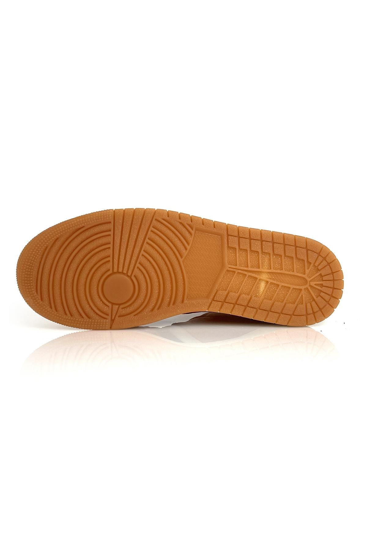 Steve McQueen orange leather sneakers - Image n°8