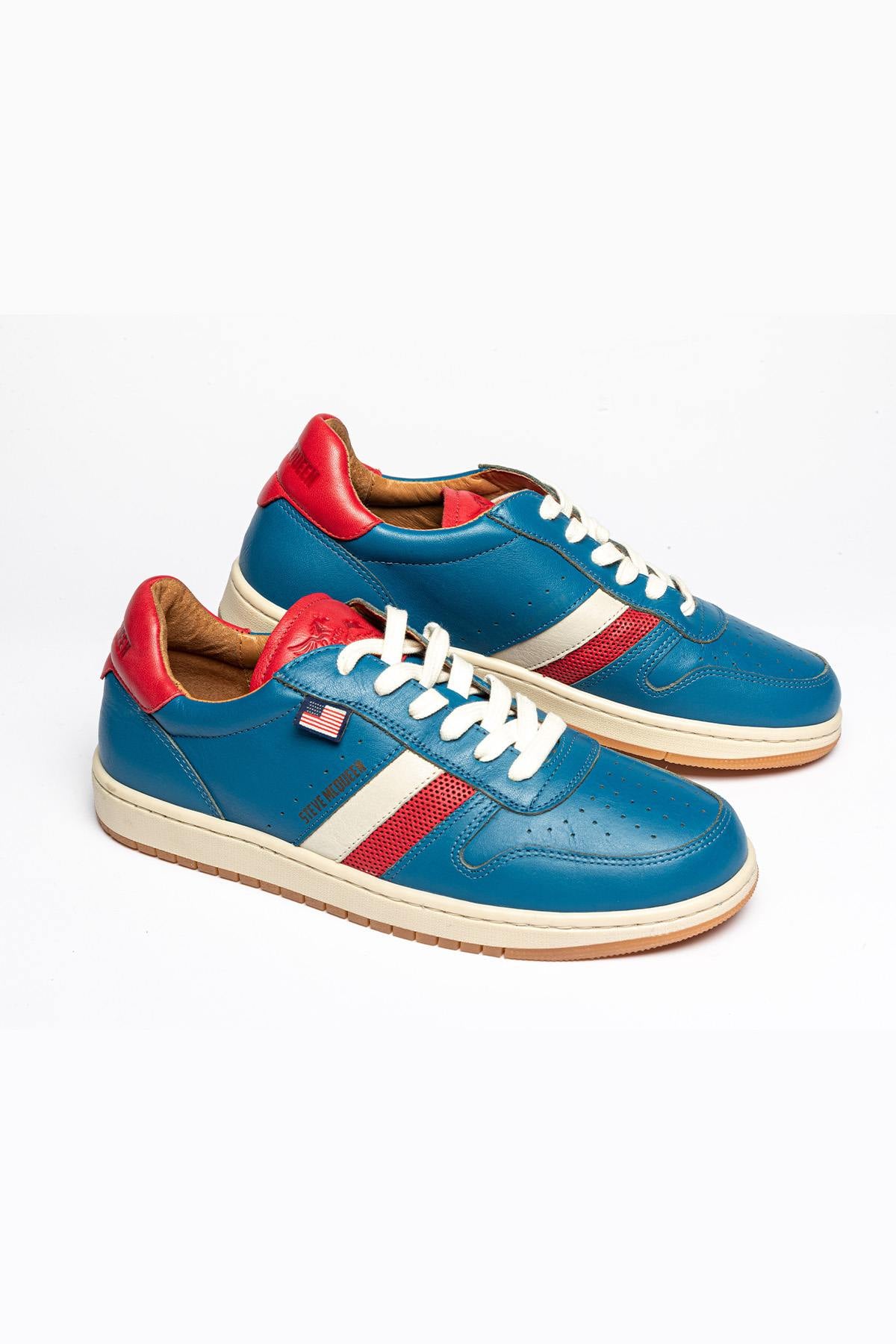Steve McQueen ocean blue leather sneakers - Image n°2
