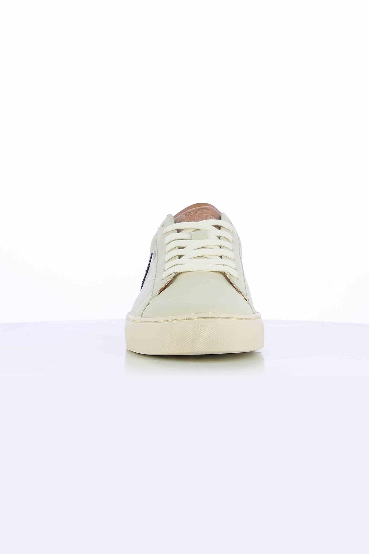 Steve McQueen ecru leather sneakers - Image n°3
