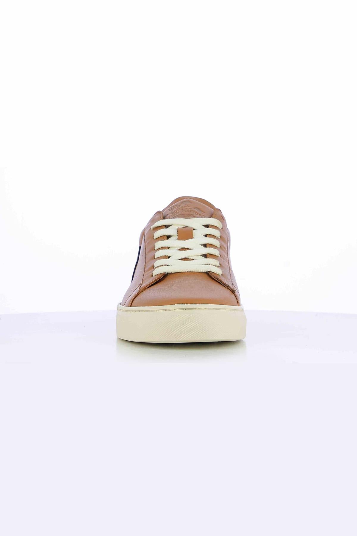 Steve McQueen camel leather sneakers - Image n°3