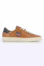 Steve McQueen camel leather sneakers - Image n°1
