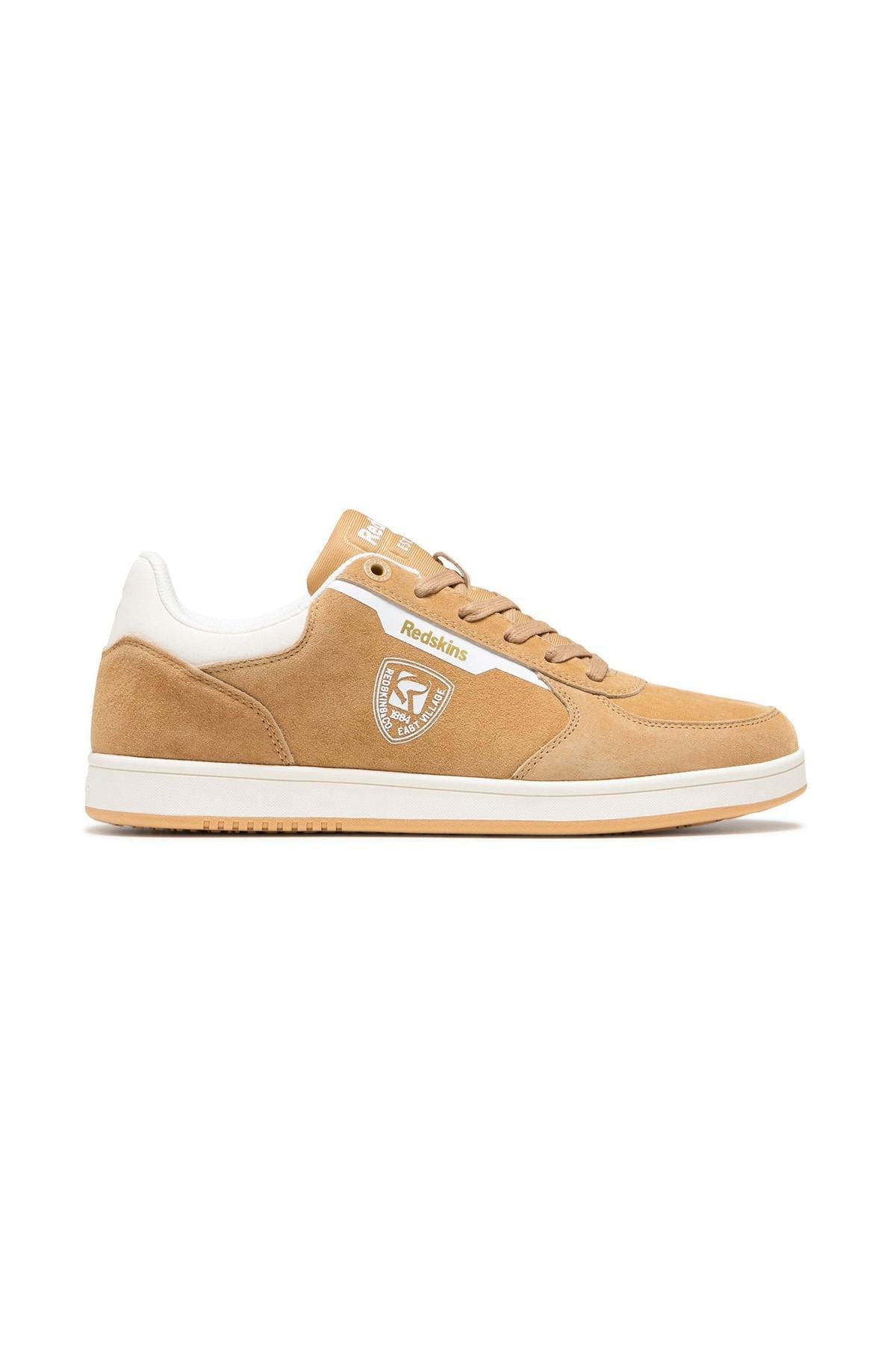 Beige suede leather sneakers - Image n°3