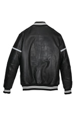 Black and white leather teddy bear in vintage racing style - Image n°10