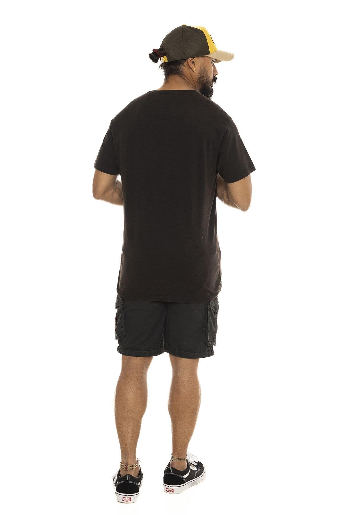 Black cotton muscle car theme t-shirt - Image n°3