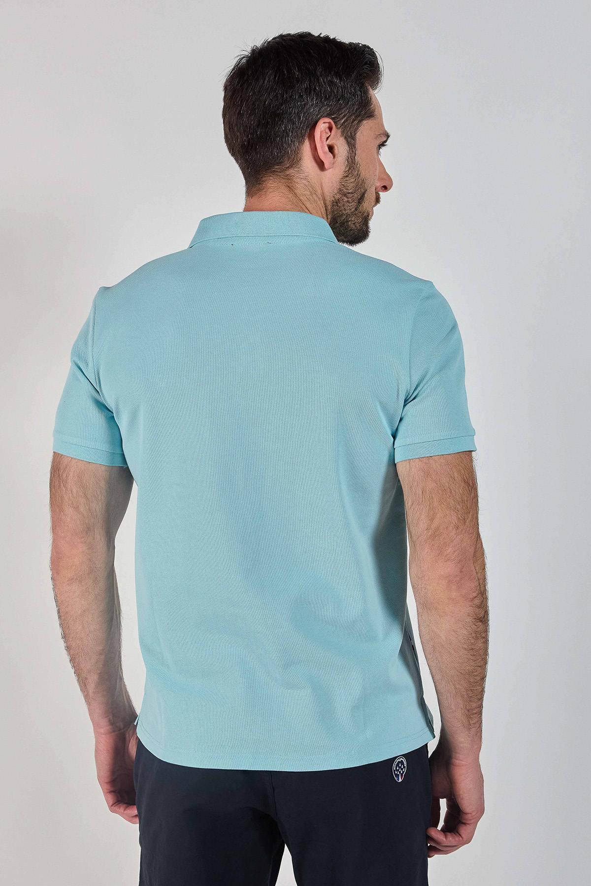Sky blue cotton and polyester polo shirt Patrouille de France - Image n°4
