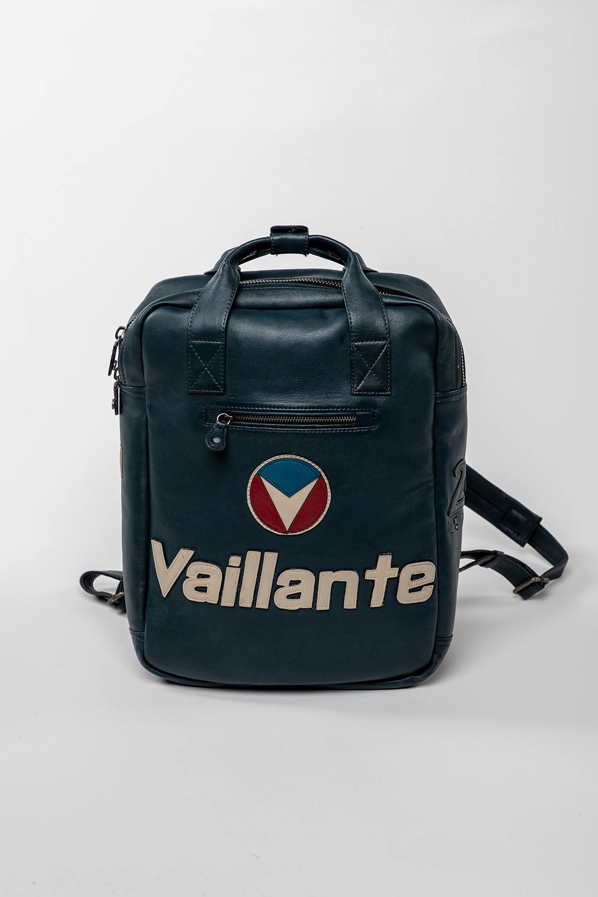 Michel Vaillant Royal Blue Leather Backpack - Image n°4