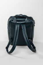 Michel Vaillant Royal Blue Leather Backpack - Image n°5
