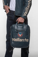 Michel Vaillant Royal Blue Leather Backpack - Image n°3