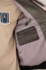 Aged gray leather bomber jacket - Image n°8