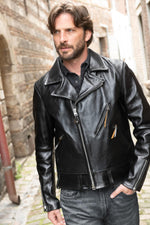 Perfecto® jacket in Shinki horsehide vegetable tanned in Japan - Image n°1