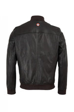 Timeless maroon sheepskin jacket, soft and lightweight for riders. - Image n°8