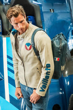 Michel Vaillant Royal Blue Leather Backpack - Image n°6