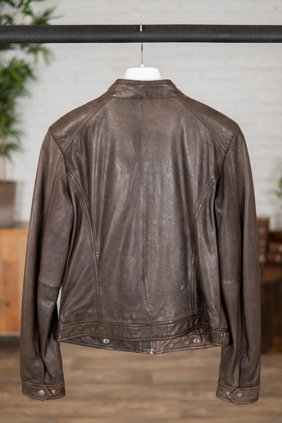 Biker collar Woman Brown color VINT00089 - Image n°2