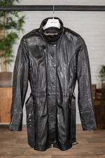 Mid-length sheepskin leather jacket VINT00091 - Image n°1