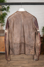 Retro effect biker style jacket - Image n°3