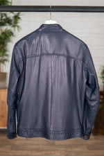 fine blue lambskin jacket - Image n°6